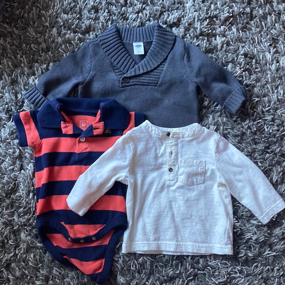 Lot of baby boys Baby Gap & Old Navy tops
